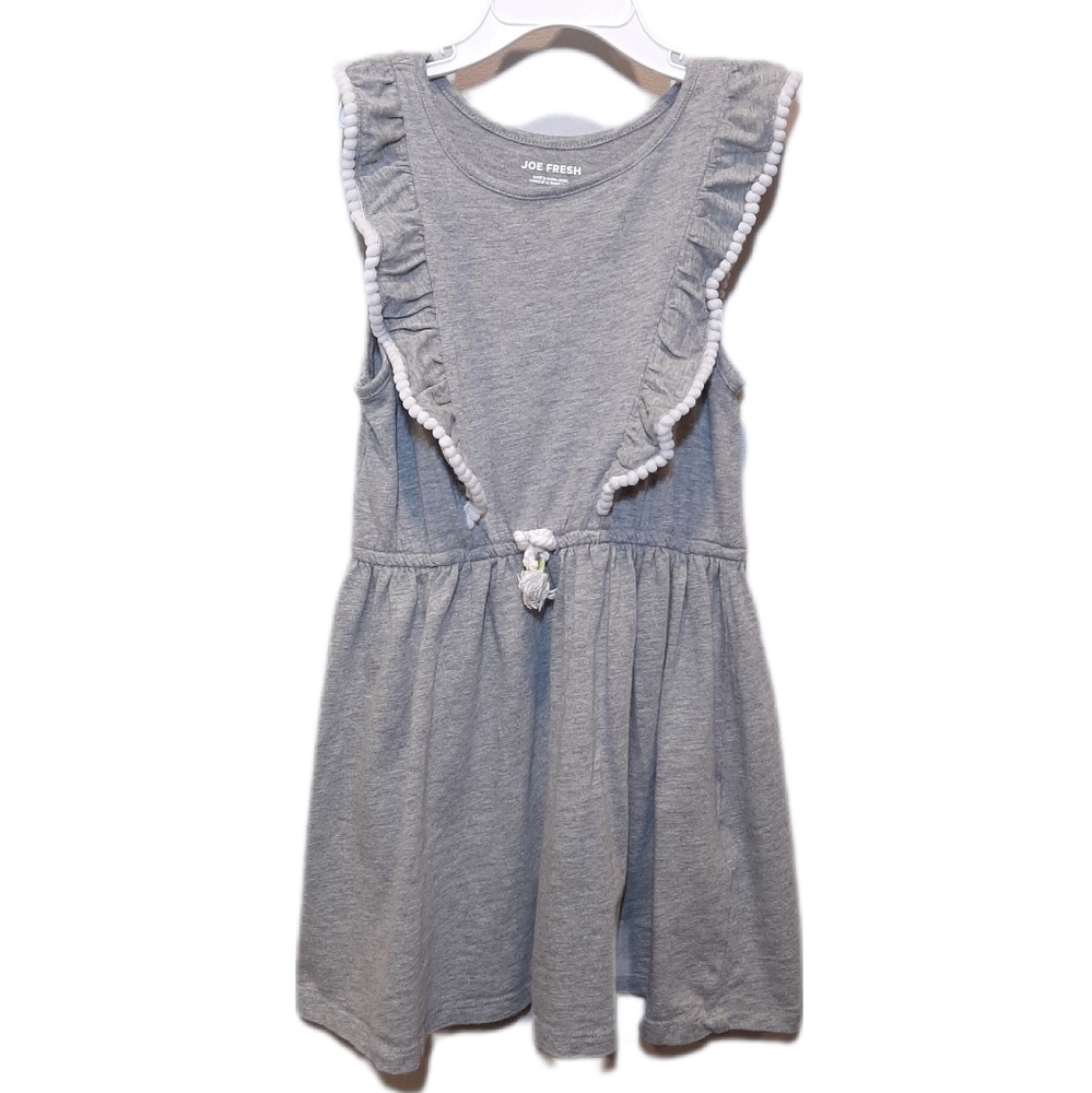 Joe Fresh Sleeveless Ruffled Dress Drawstring Waist Casual Fit & Flare